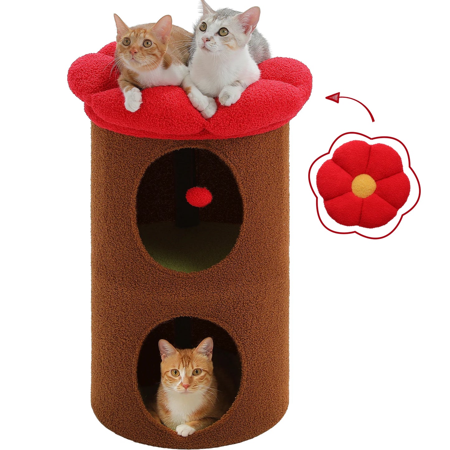 PAWZ Road Cat House With Removable Flower Bed Indoor