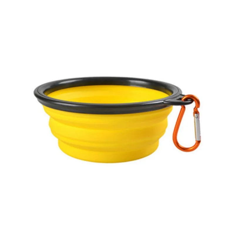 Portable Cat And Dog Food Bowl TPR Silicone Collapsible