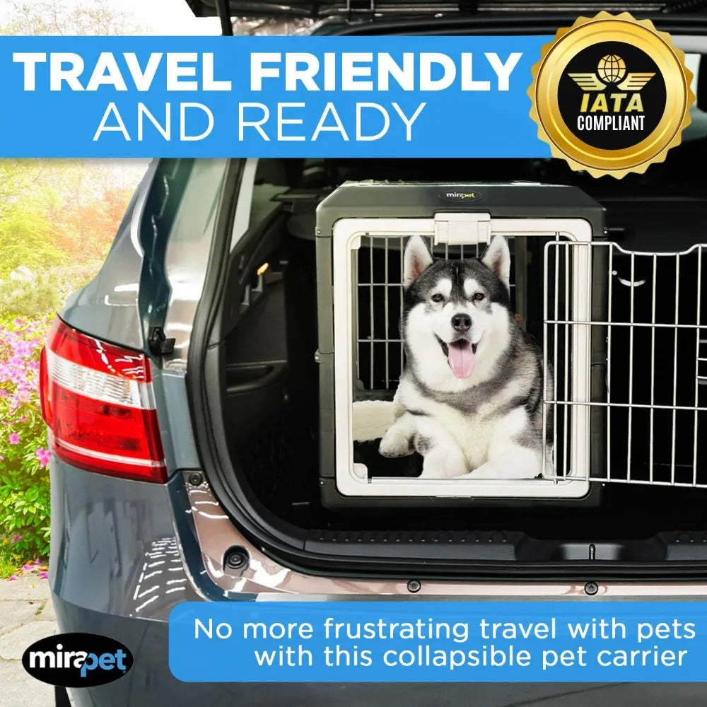 Collapsible Pet Carrier For Cats And Dogs Indoor Outdoor Kennel