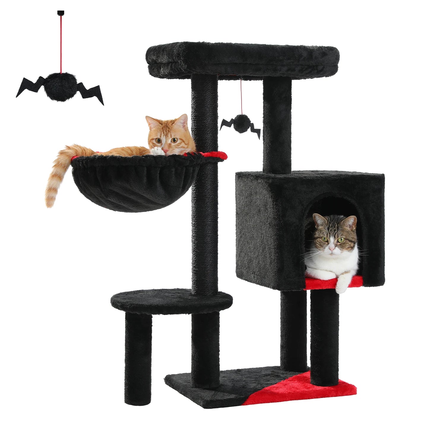 PEQULTICN Cat Tree with Scratching Post and Cozy Private Condo