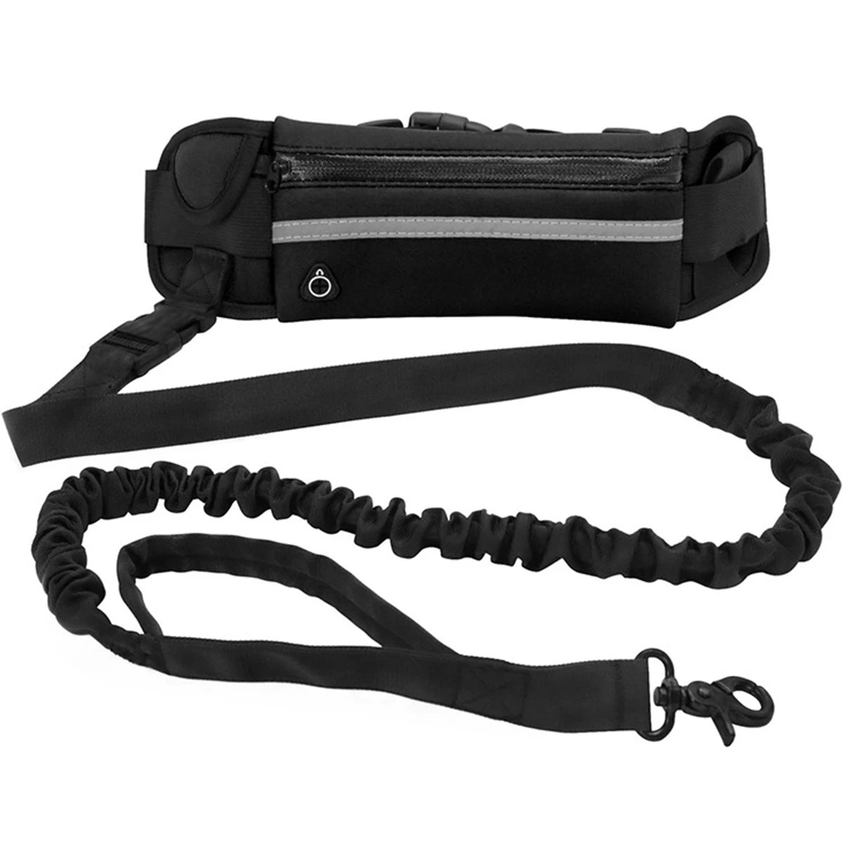 NONECN Hands Free Reflective Retractable Dog Leash Waist Bag