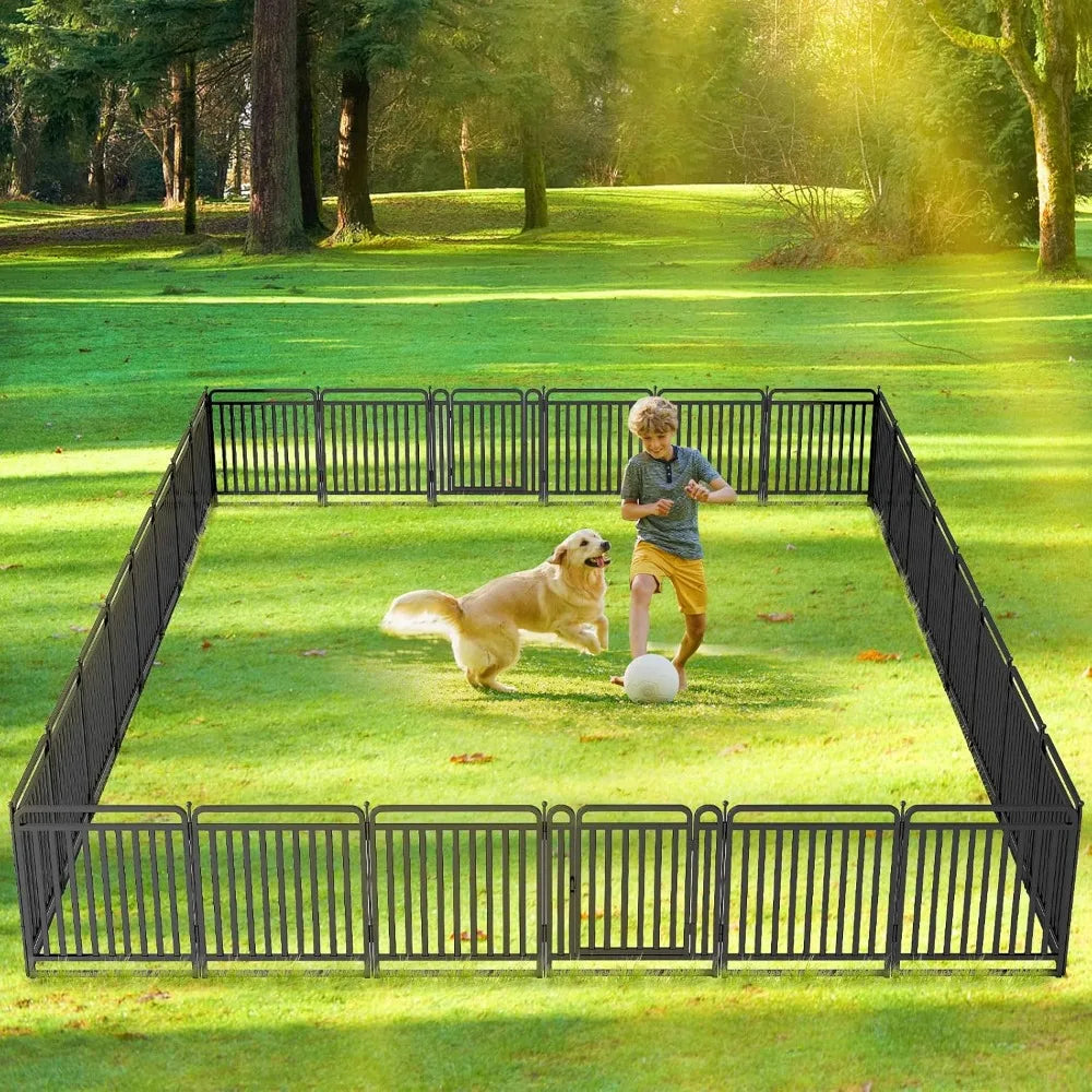 DAFIFY Thickened Dog Playpen Portable Outdoor Yard Fence