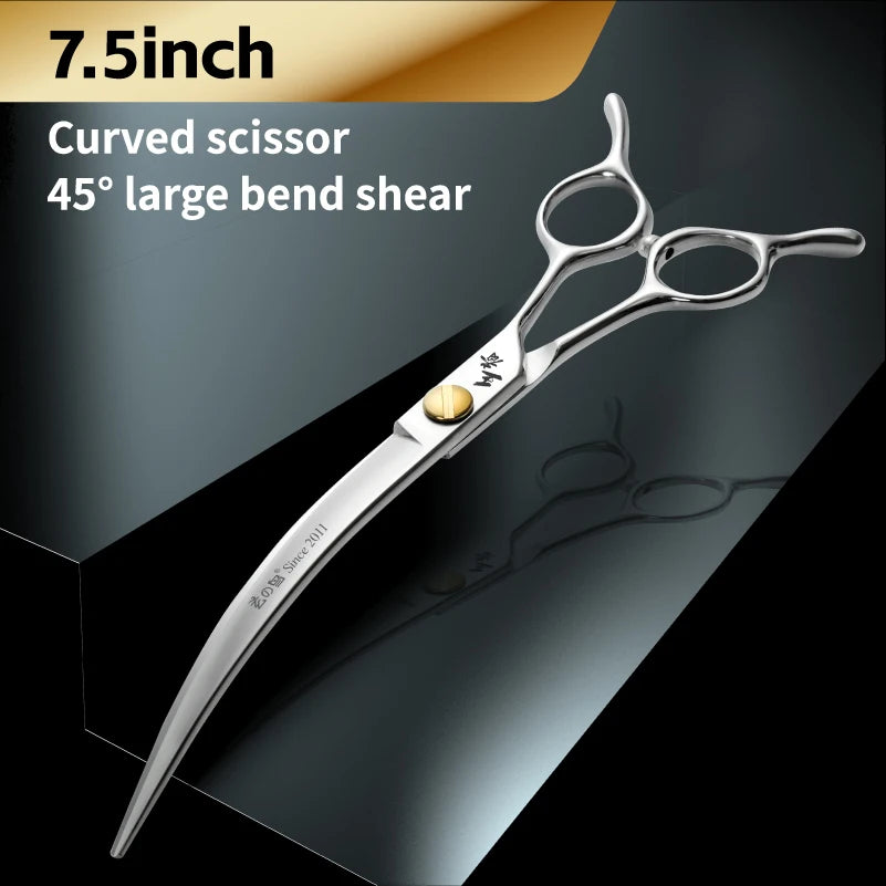 Fenice King Series VG10 Steel Dog Grooming Scissors Straight Curved Thinning