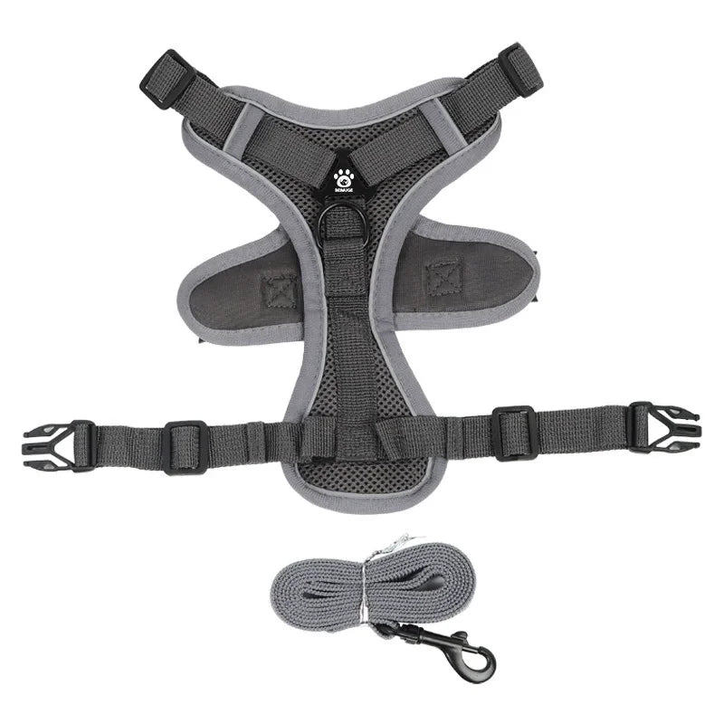NONECN No Pull Dog Harness And Leash Set Reflective