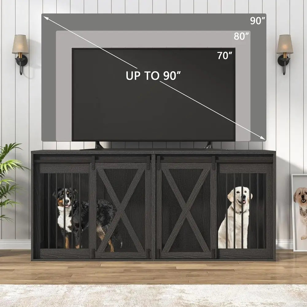 Durable Heavy Duty Wooden Dog Crate Furniture For Indoor Use