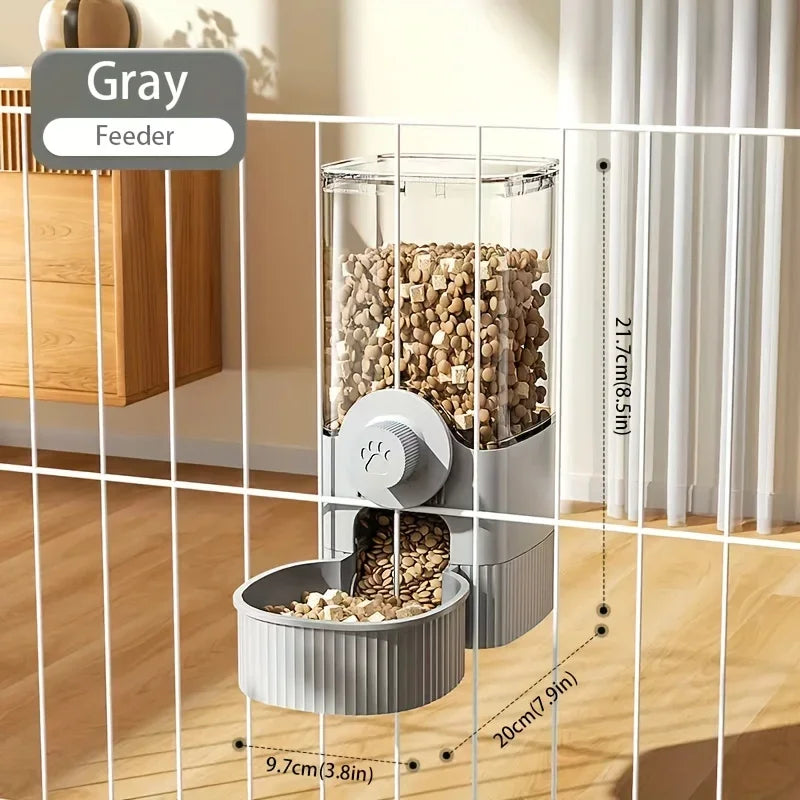 Hanging Automatic Pet Feeder And Water Dispenser For Cage