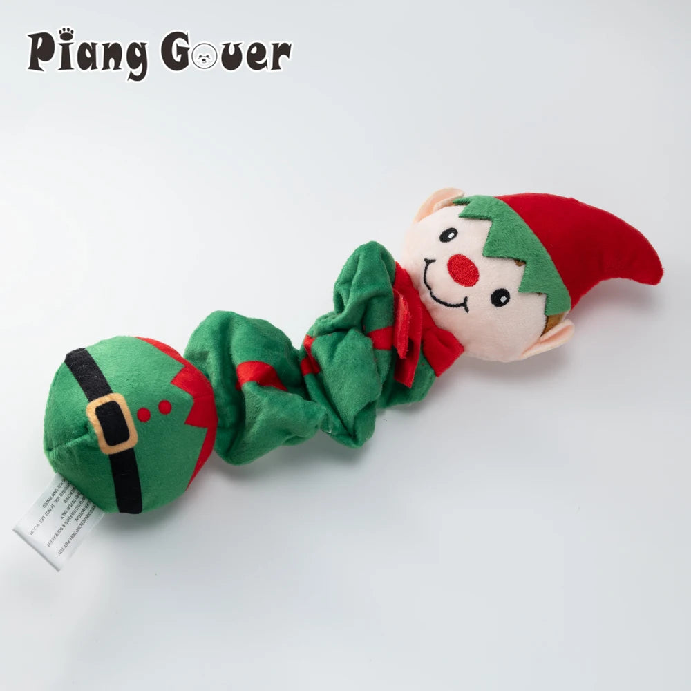 Piang Gouer Christmas Elf Penguin Squeaky Dog Toy