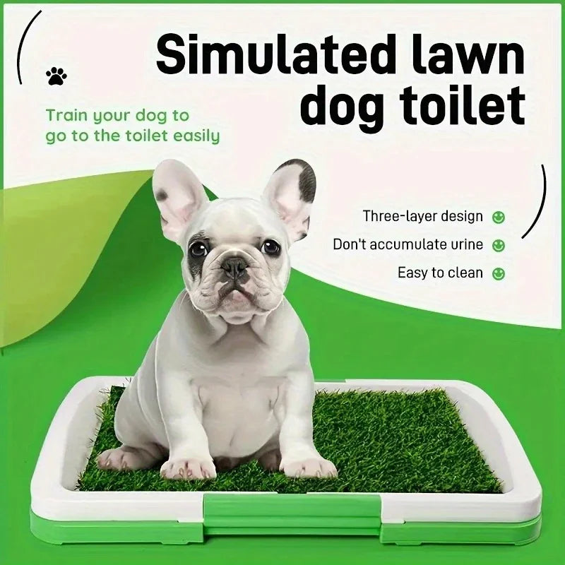 Hign-concerned Odorless Dog Feces Training Pad With Artificial Turf Toilet