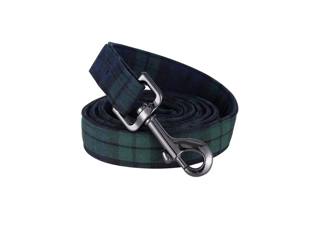 Unique Style Paws Dog Collar And Leash Set Soft Bowtie