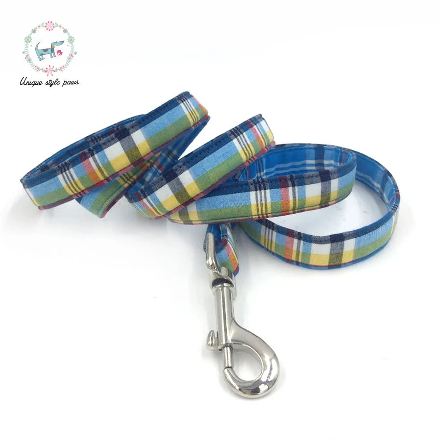 Unique Style Paws Collar And Leash Set With Bow Tie