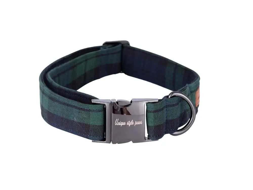 Unique Style Paws Dog Collar And Leash Set Soft Bowtie