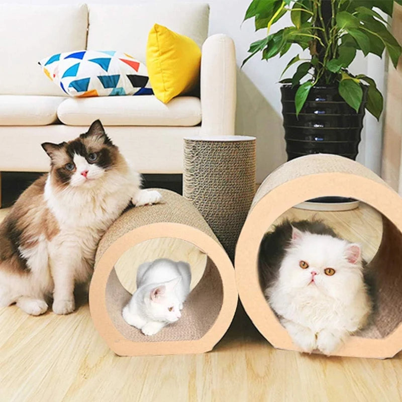 3 In 1 Cat Scratching Board Cardboard Reversible Pad