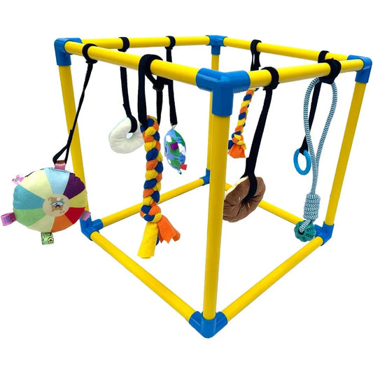 Hign-concerned Puppy Play Gym With 8 Hanging Toys For Dogs