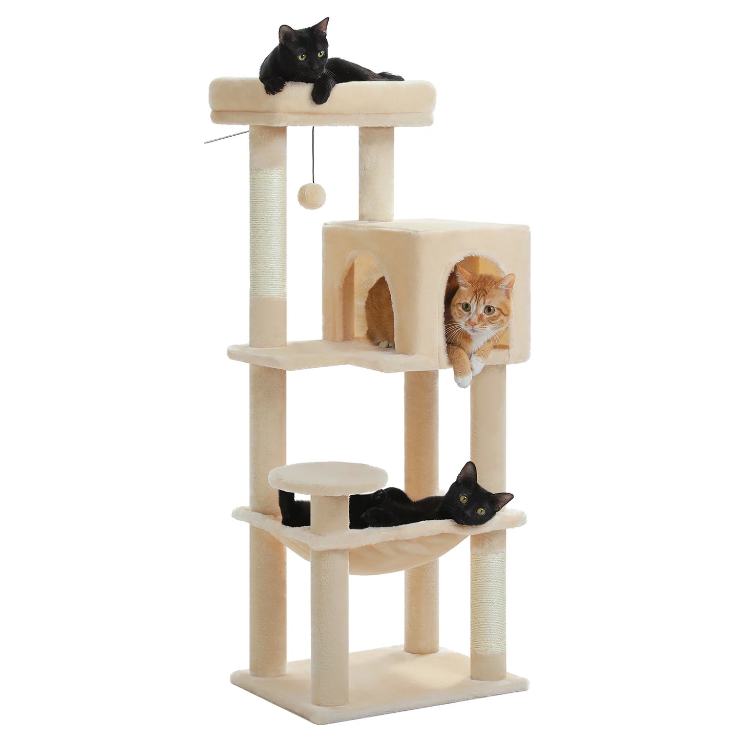 PEQULTICN 5 Level Cat Tree With Top Perch Scratching Post