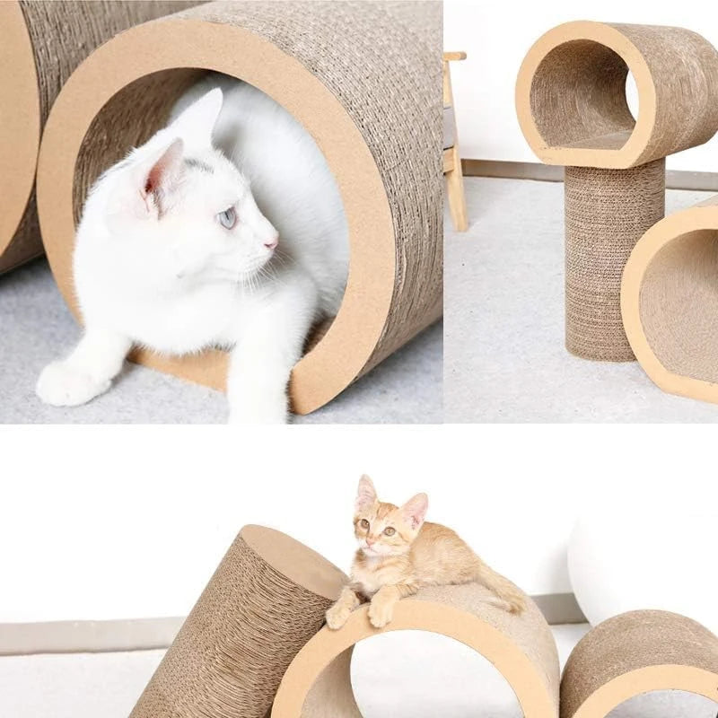 3 In 1 Cat Scratching Board Cardboard Reversible Pad