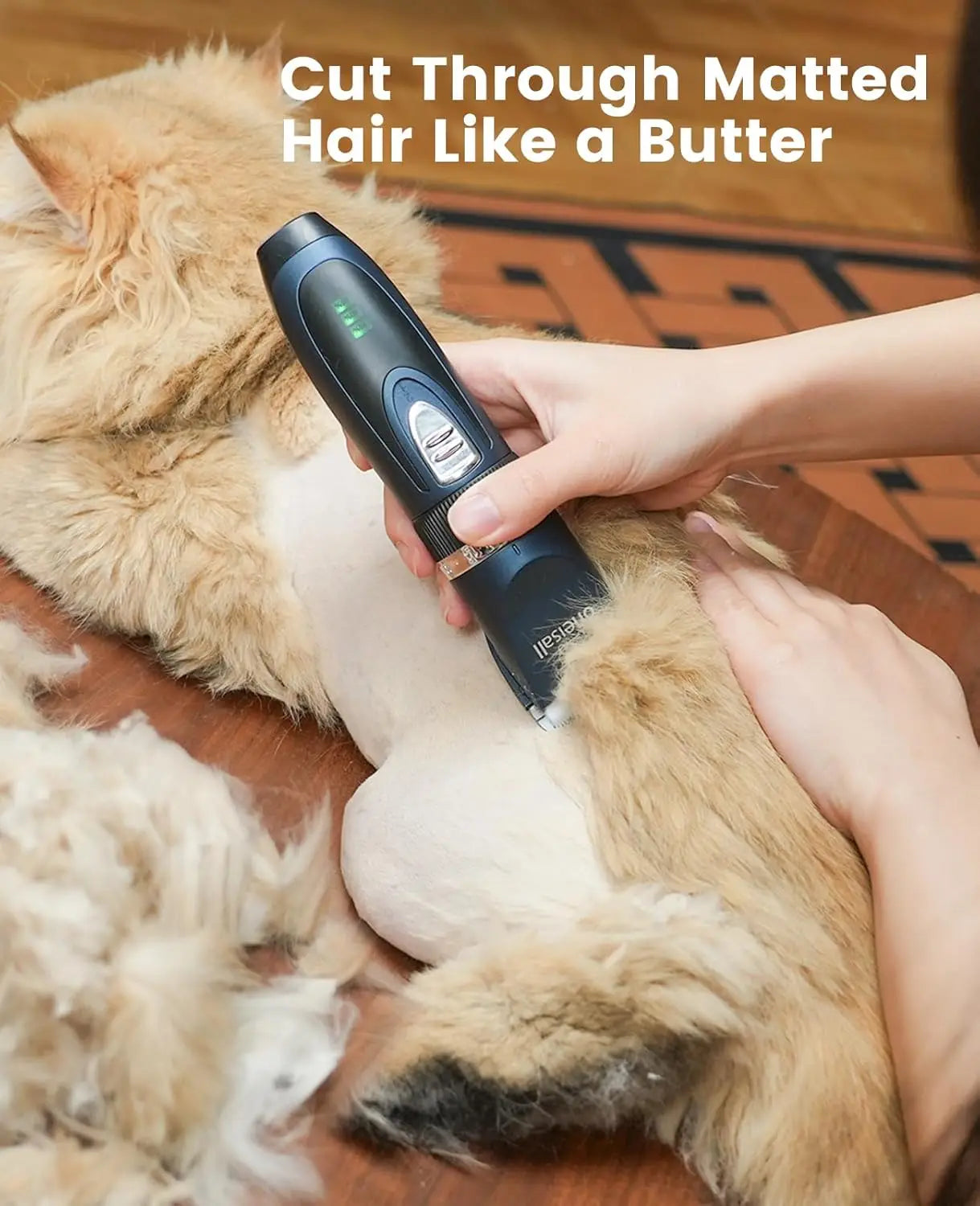 3in1 Cat Grooming Kit Clippers and Paw Trimmer Cordless