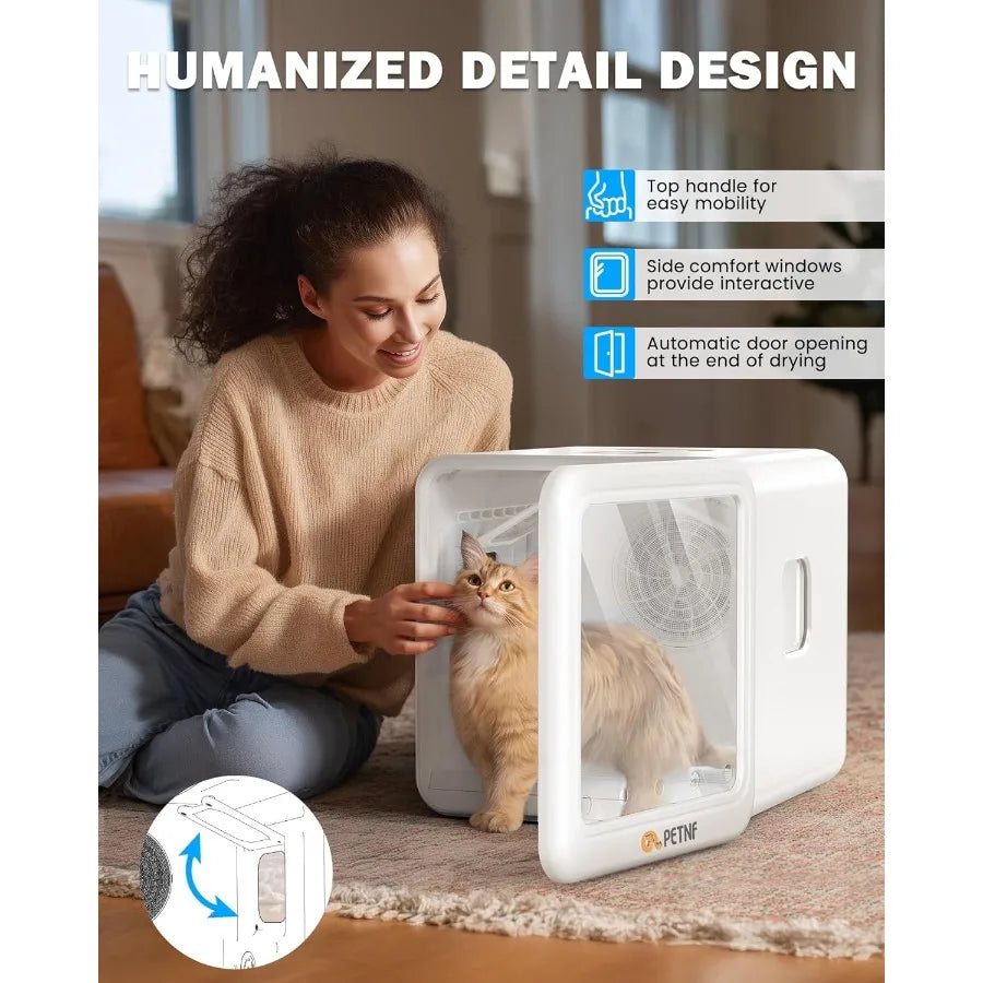 MDNG Automatic Pet Dryer Box for Cats and Small Dogs