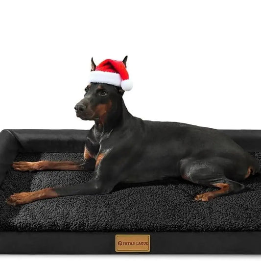 Orthopedic Dog Bed Waterproof Removable Cover Non Skid Bolster