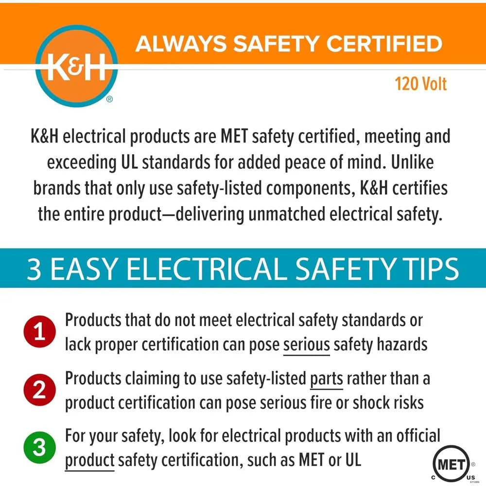 K&H Pet Products Lectro-Kennel Heated Outdoor Pad for Dogs