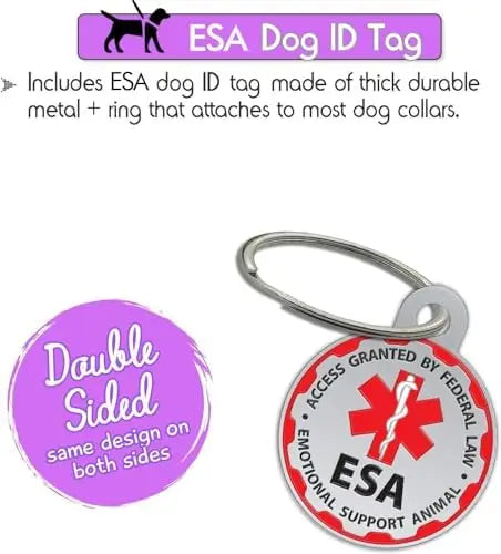 YTYIN Emotional Support Dog Vest With ID Tag And ADA Cards