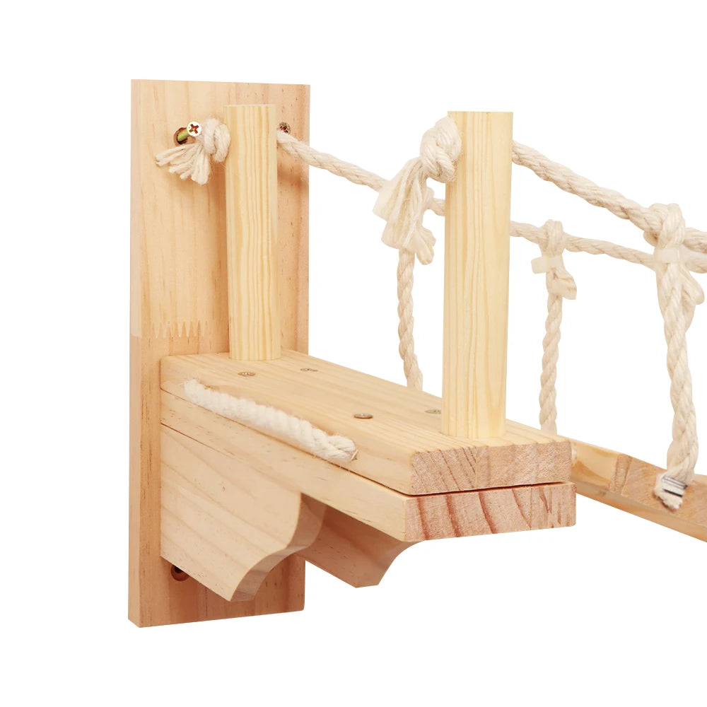 Petravel CN Cat Roped Bridge Wall Mounted Sisal Playground