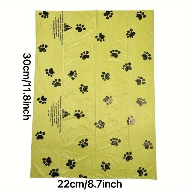 Degradable Dog Waste Bags Thickened Leakproof Portable Rolled For Walks