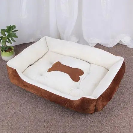 Plush Pet House Bed For Dogs And Cats Deep Cushion