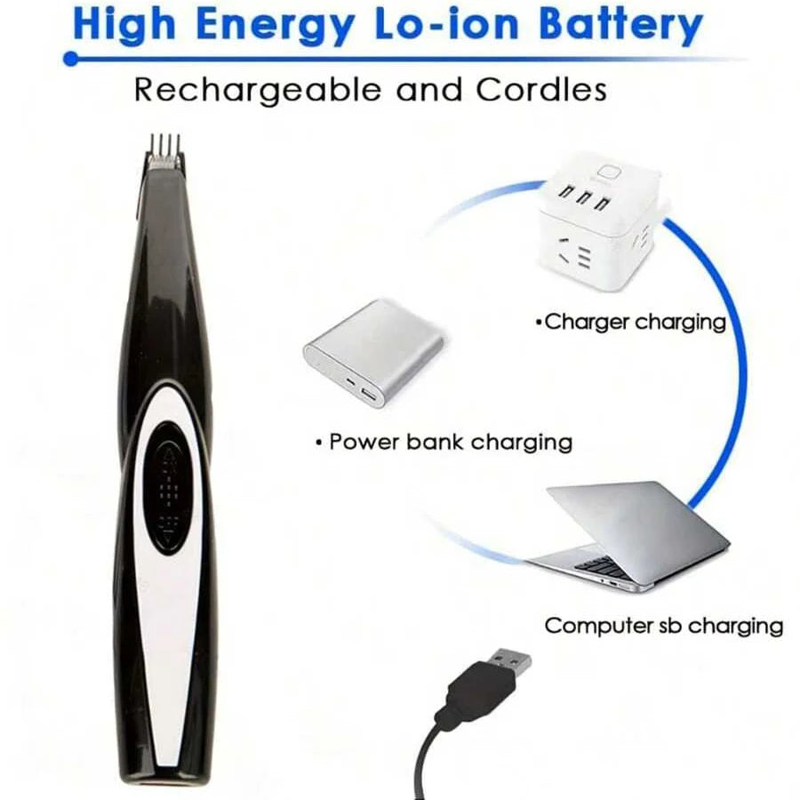 Dog Grooming Clippers Kit Low Noise Rechargeable Quiet Nail Grinder