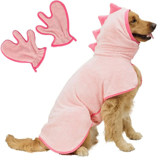 Super Soft Fast Drying Dog Towel Set Microfiber Bath Robe