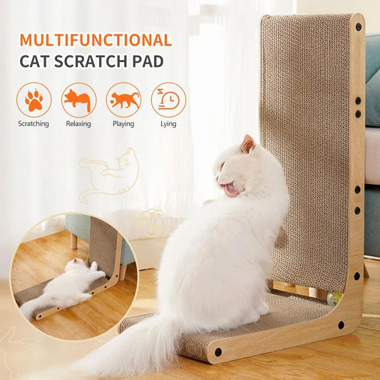 Guangdong Cat L Shaped Wall Mount Scratching Board With Ball