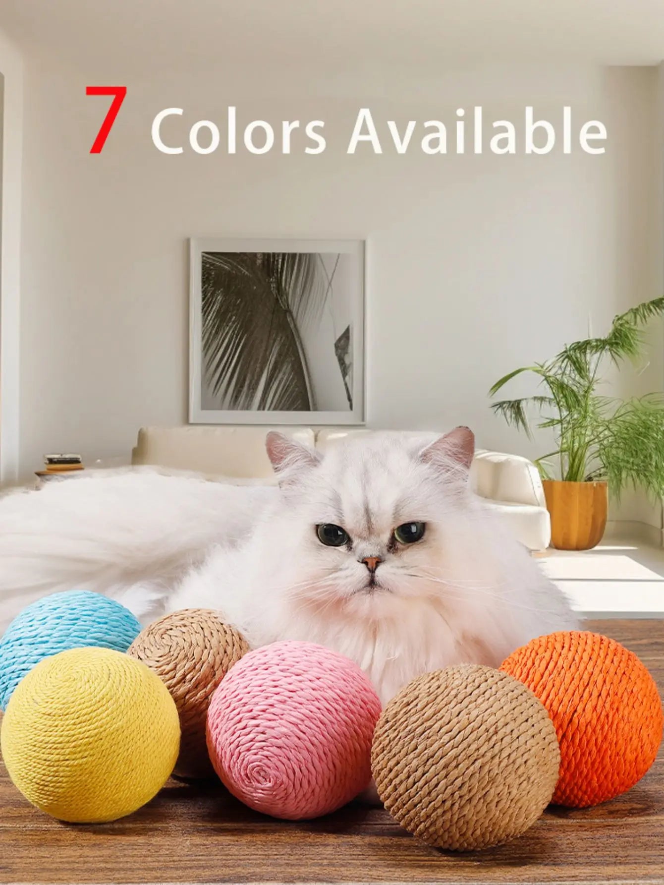 Sisal Cat Scratching Ball Toy For Kitten Teeth Cleaning