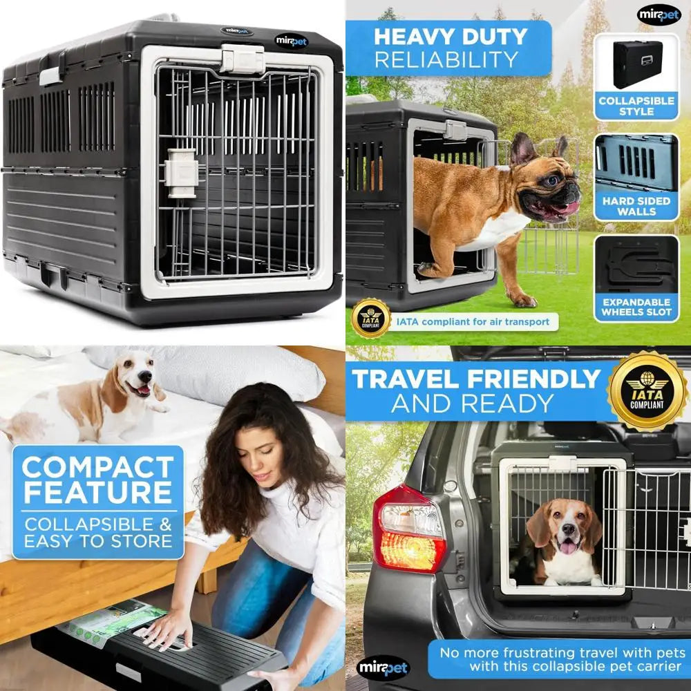 Collapsible Pet Carrier Crate For Cats And Dogs Portable