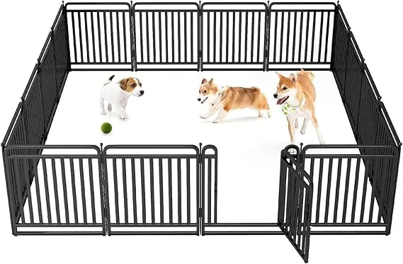 DAFIFY Thickened Dog Playpen Portable Outdoor Yard Fence