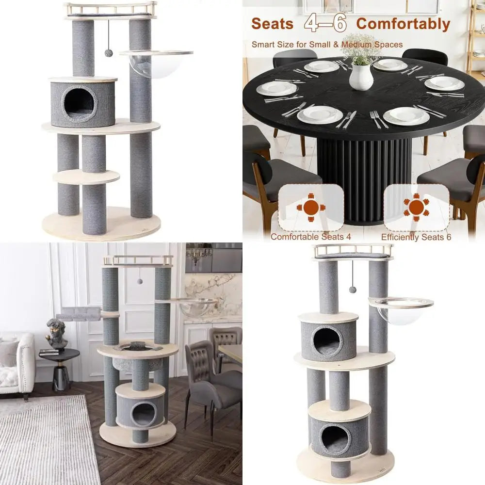 Elegant Cat Tower In Deluxe Climbing Frame Style Indoor Use