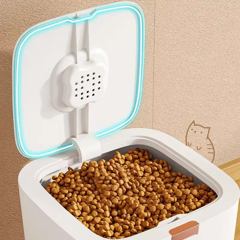 Pet Food Storage Barrel Sealed Moistureproof For Cat And Dog