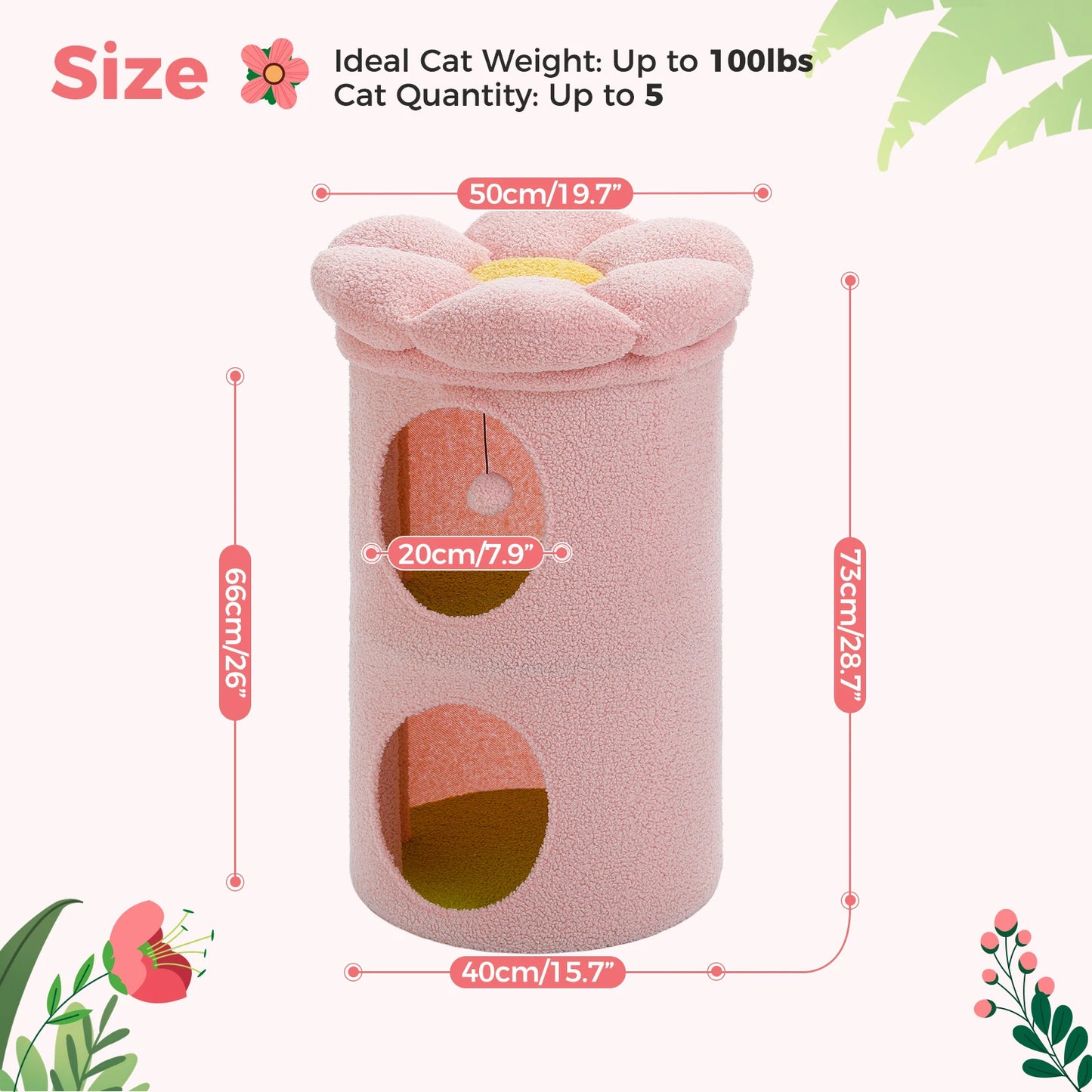 PAWZ Road Cat House With Removable Flower Bed Indoor