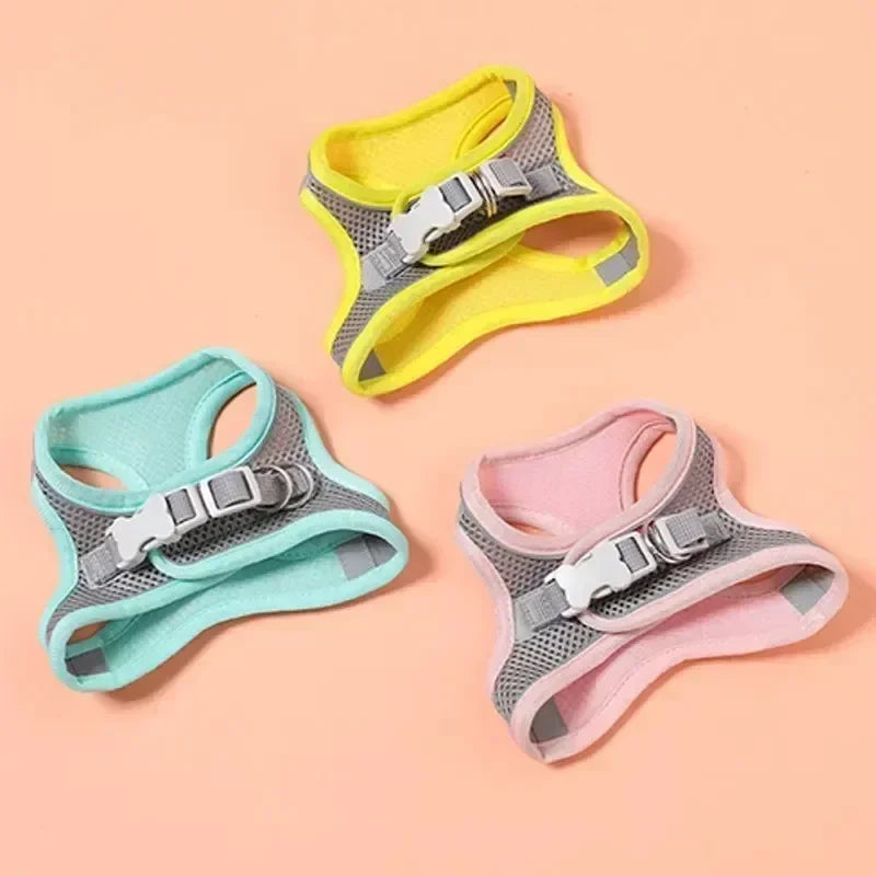 Breathable Reflective Adjustable Dog Harness Vest Nylon