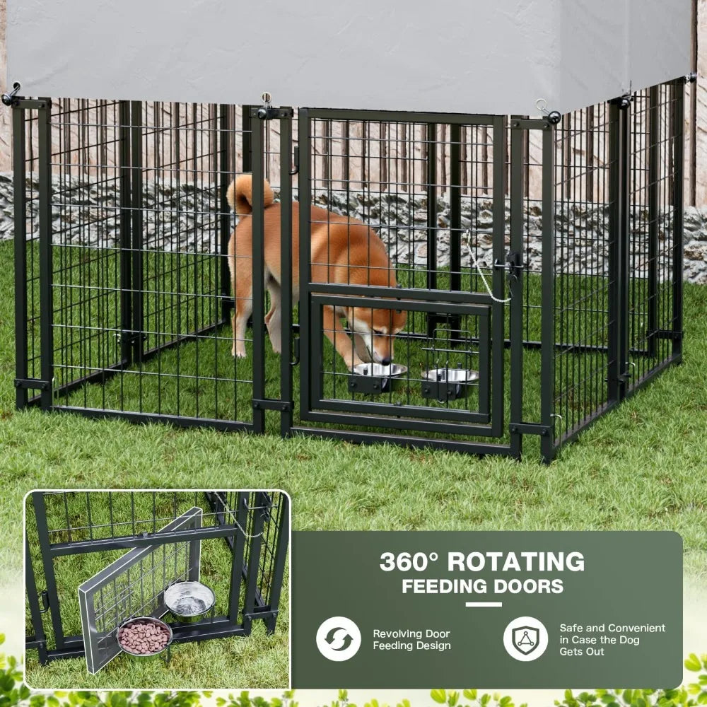 DAFIFY Heavy Duty Outdoor Welded Wire Dog Kennel Playpen