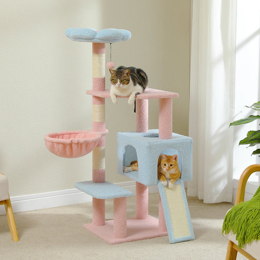 PEQULTICN Flower Cat Tree Multi Level Cat Tower