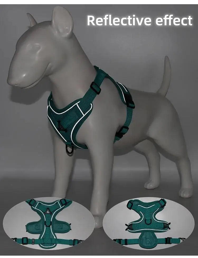 NONECN No Pull Dog Harness And Leash Set Reflective