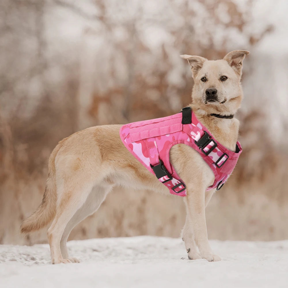 PETRAVELCN Military Camouflage Dog Harness Vest For Training