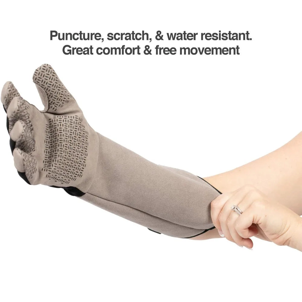 Multipurpose Pet Grooming Gloves Puncture Scratch and Water Resistant