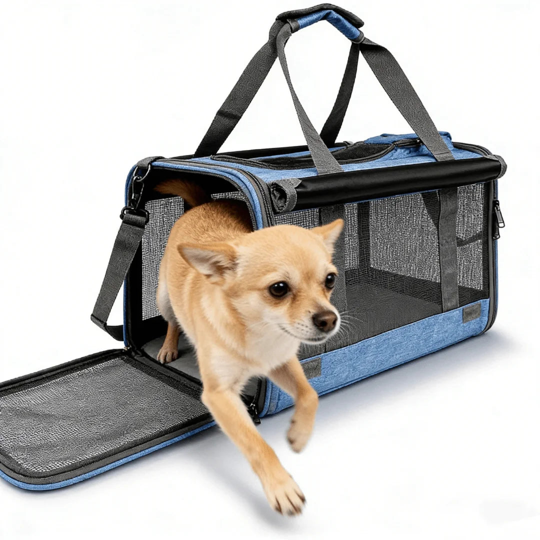 Airline Approved Foldable Pet Travel Cage for Cats and Dogs