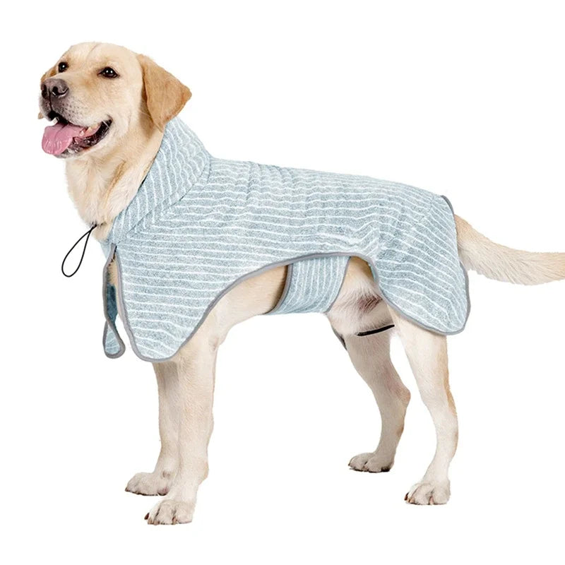 Guangdong Pet Bathrobe Coat Absorbent Drying Towel For Dogs