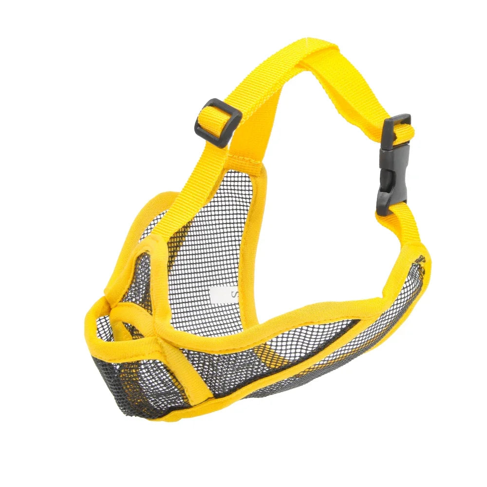 Breathable Muzzle for Short Snouted Dogs Prevent Barking French Bulldogs