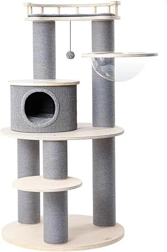 Elegant Cat Tower In Deluxe Climbing Frame Style Indoor Use
