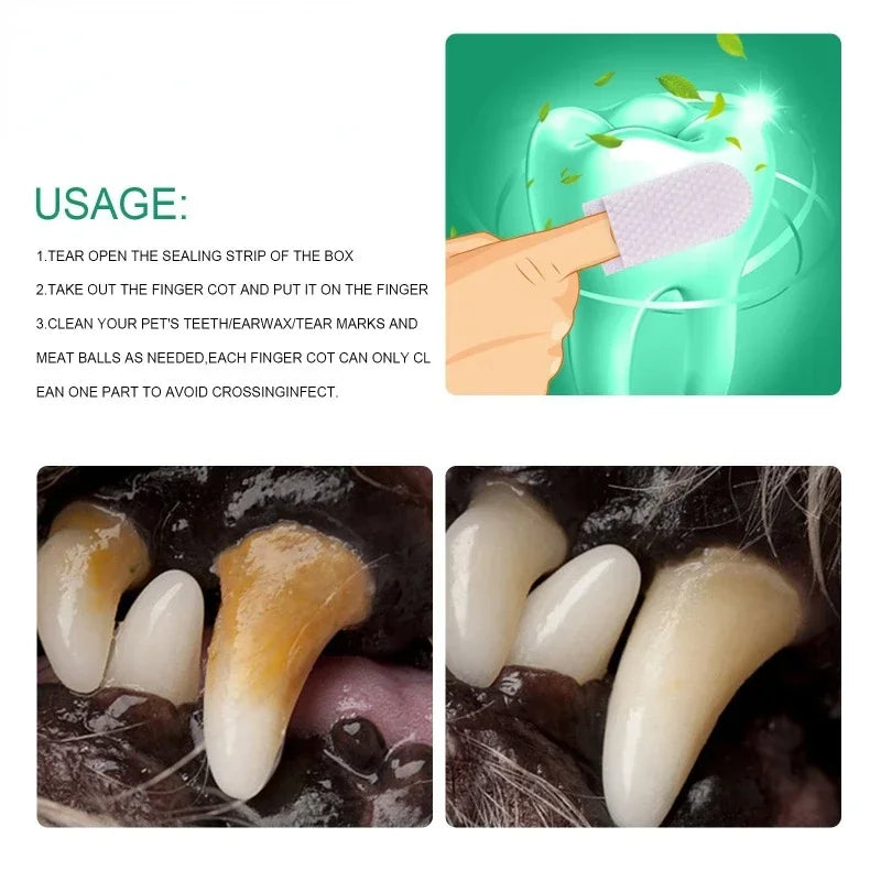 Hign-concerned 20-Piece Dog Toothbrush For Pet Dental Care