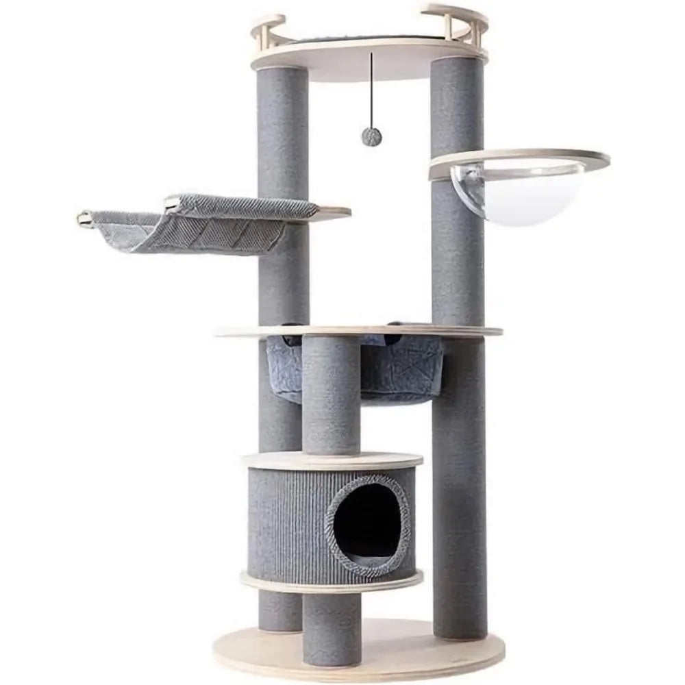 Elegant Cat Tower In Deluxe Climbing Frame Style Indoor Use