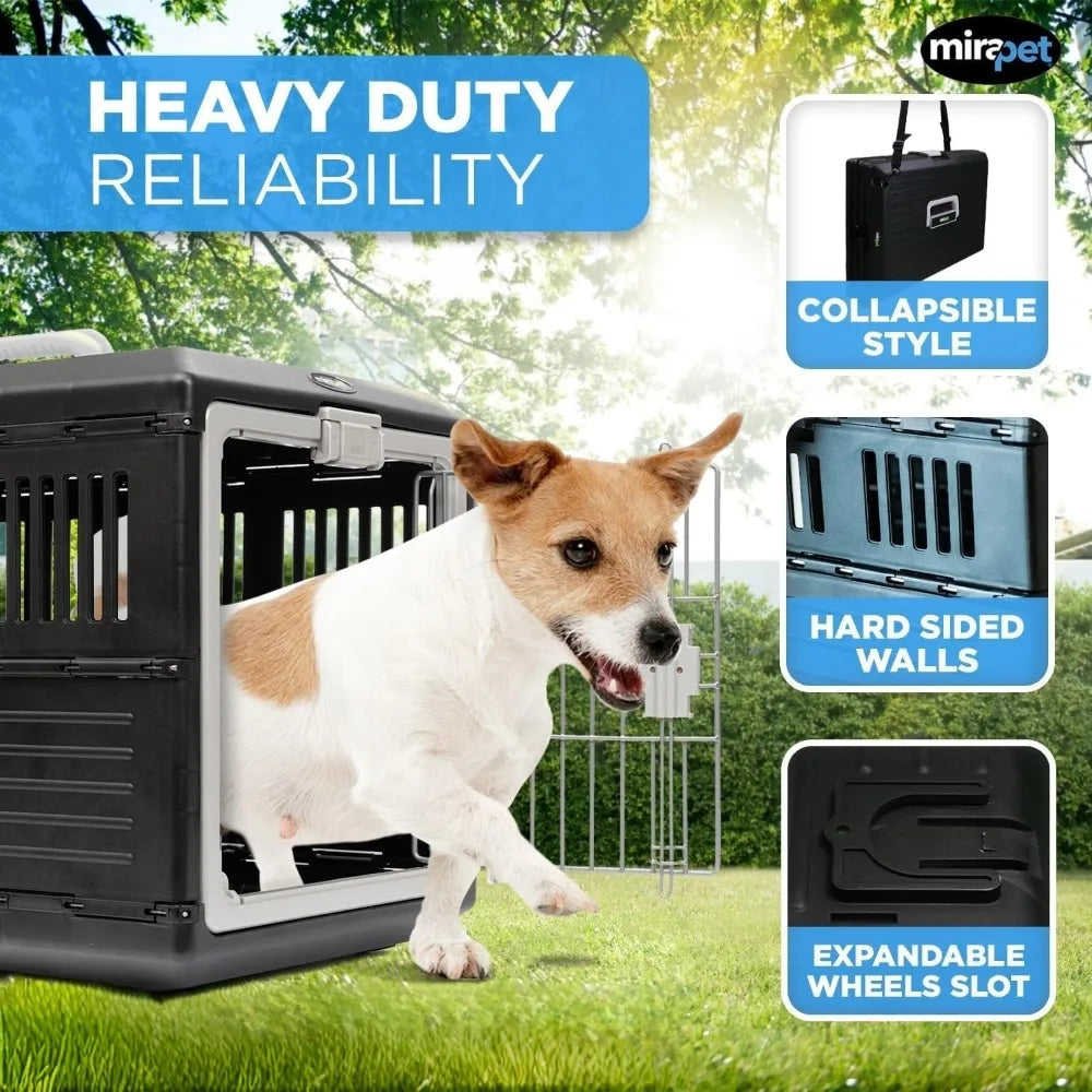 Portable Premium Collapsible Pet Carrier Crate For Cats And Dogs