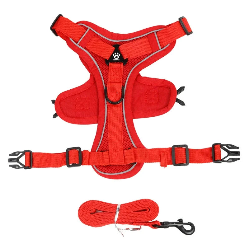 NONECN No Pull Dog Harness And Leash Set Reflective